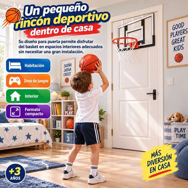 JugaToys Canasta con pelota hinchable e hinchador