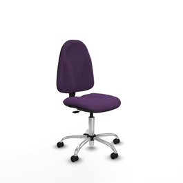 PIQUERAS Y CRESPO Silla de oficina Algarra, Tela Morada, Sin brazos