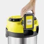 Karcher KAR4054278943596 Aspirador de Agua y Polvo Inalámbrico - Acero - 17 l - Amarillo
