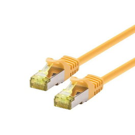 LOGON PROFESSIONAL Cable de Red CAT6A SFTP/AWG26/LSOH de 5 Metros Color Amarillo, 500Mhz, Certificado 3P
