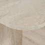 Hanah Home - Akira - Travertine, Mesa de Centro de Travertino, 120x60x41 cm, Tablero de Melamina, Color Travertino