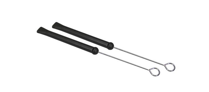 Hayman Escobillas de Metal Retráctiles con Mango de Goma