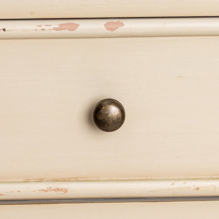 Mesita Blanco Rozado Madera 65 X 40 X 65 cm