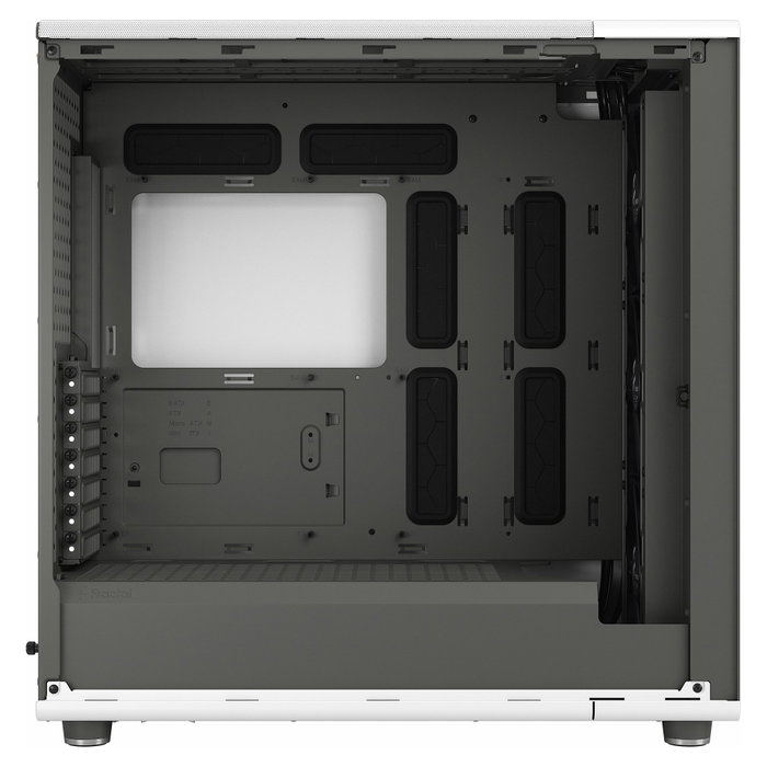 Fractal Design North XL - Caja PC Gaming Midi Tower (ATX/E-ATX) en Color Blanco Tiza con Panel Frontal de Madera, Incluye 3 Ventiladores 140 mm