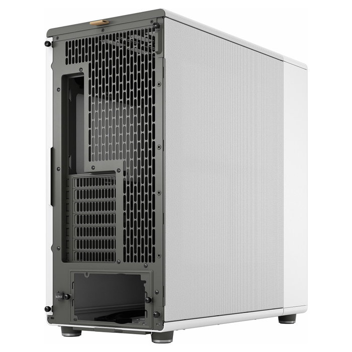 Fractal Design North XL - Caja PC Gaming Midi Tower (ATX/E-ATX) en Color Blanco Tiza con Panel Frontal de Madera, Incluye 3 Ventiladores 140 mm