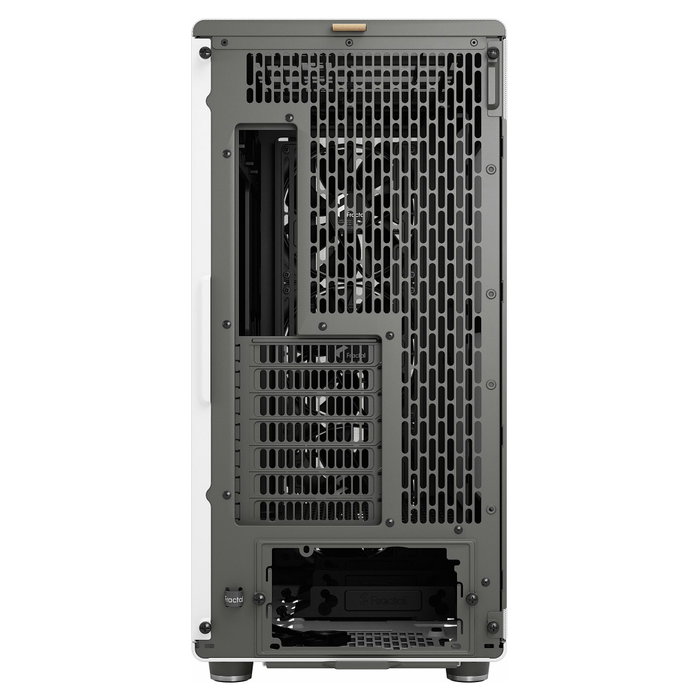 Fractal Design North XL - Caja PC Gaming Midi Tower (ATX/E-ATX) en Color Blanco Tiza con Panel Frontal de Madera, Incluye 3 Ventiladores 140 mm