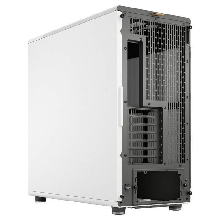 Fractal Design North XL - Caja PC Gaming Midi Tower (ATX/E-ATX) en Color Blanco Tiza con Panel Frontal de Madera, Incluye 3 Ventiladores 140 mm