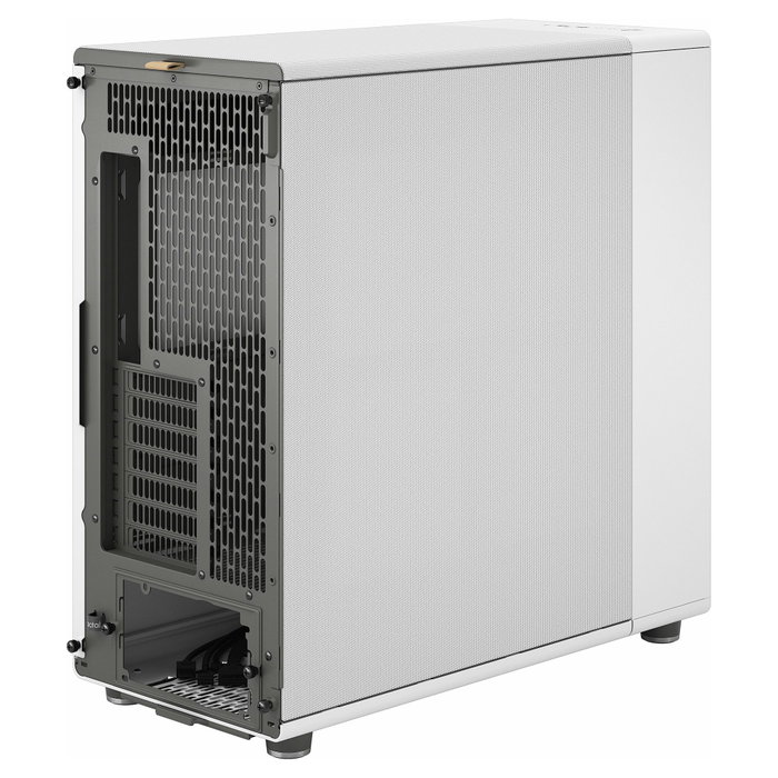 Fractal Design North XL - Caja PC Gaming Midi Tower (ATX/E-ATX) en Color Blanco Tiza con Panel Frontal de Madera, Incluye 3 Ventiladores 140 mm