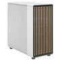 Fractal Design North XL - Caja PC Gaming Midi Tower (ATX/E-ATX) en Color Blanco Tiza con Panel Frontal de Madera, Incluye 3 Ventiladores 140 mm
