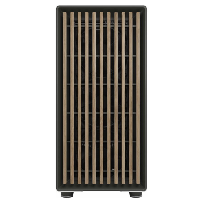 Fractal Design North XL - Caja PC Gaming Midi Tower (ATX/E-ATX) en Color Blanco Tiza con Panel Frontal de Madera, Incluye 3 Ventiladores 140 mm