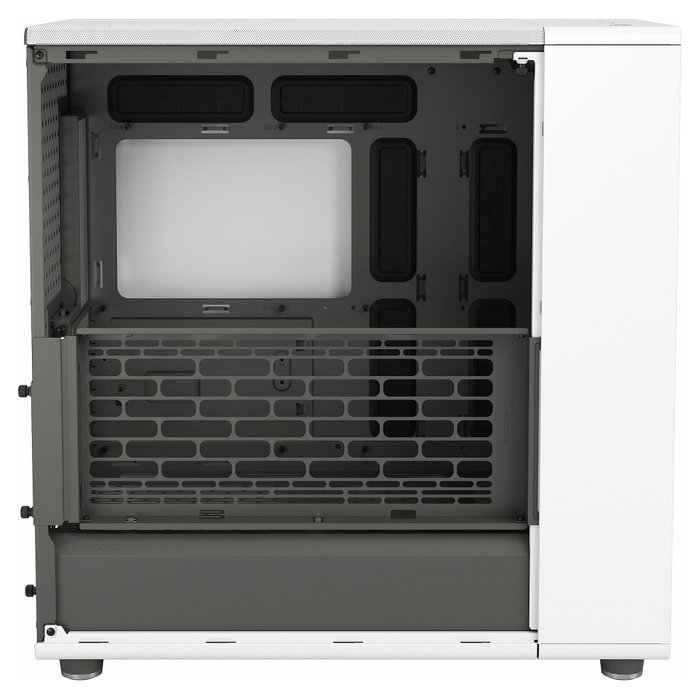 Fractal Design North XL - Caja PC Gaming Midi Tower (ATX/E-ATX) en Color Blanco Tiza con Panel Frontal de Madera, Incluye 3 Ventiladores 140 mm