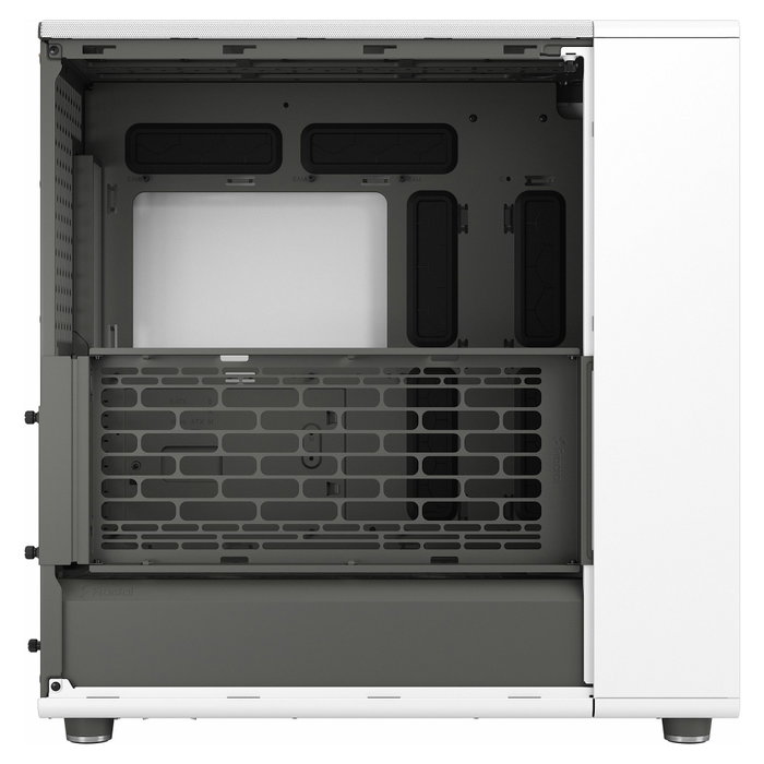 Fractal Design North XL - Caja PC Gaming Midi Tower (ATX/E-ATX) en Color Blanco Tiza con Panel Frontal de Madera, Incluye 3 Ventiladores 140 mm