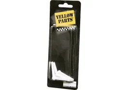 YELLOWPTS Pivotes de Plástico para Huecos de Cuerdas de Puentes de Guitarras Acústicas Color Blanco Amarillo