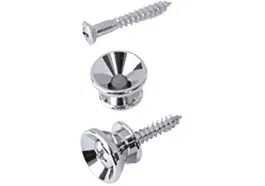 YELLOWPTS Pack 2 Soportes Sujeción Correas Guitarra Stratocaster Cromados