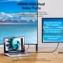 Vention THTHC Dock USB-C con HDMI, VGA, 3xUSB, RJ45, PD, Lector Tarjetas y Jack 3.5mm