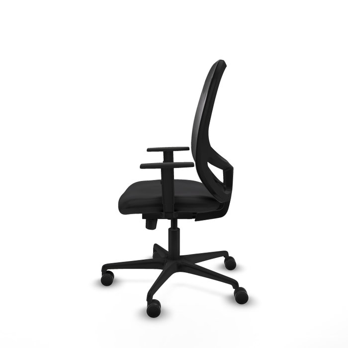 PIQUERAS Y CRESPO Silla de oficina Cilanco con mecanismo Sincro/Traslack y tapizado en Similpiel Negro