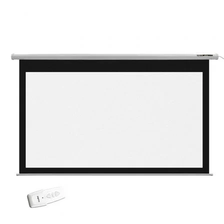 Approx Pantalla de Proyección Eléctrica APPP120E 265x149 cm (16:9) con Motor Silencioso, Mando a Distancia e Interruptor, para Cine en Casa y Sala de Conferencias