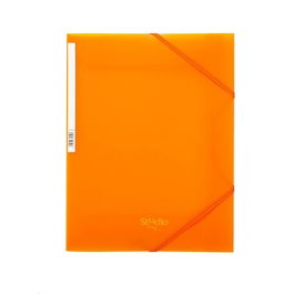 Pardo Carpeta Studio Style PP naranja con solapas