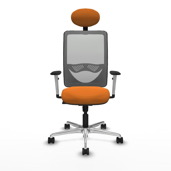 PIQUERAS Y CRESPO Silla de oficina Zulema Naranja y Gris PIQUERAS Y CRESPO Silla de oficina Zulema Naranja y Gris