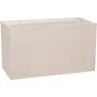 Eda Macetero de Pared Volcania para Jardinería, 116 L, Interior o Exterior, Acabado Piedra, 99.5 x 39.5 x 60 cm, Color Beige Piedra Caliza