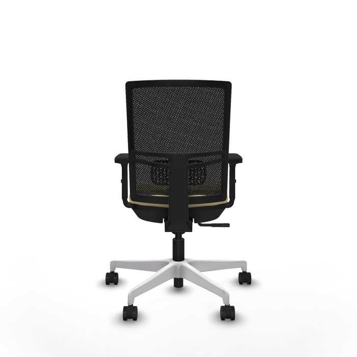PIQUERAS Y CRESPO Silla de oficina Yunquera con Mecanismo Sincro, Crema y Negro PIQUERAS Y CRESPO Silla de oficina Yunquera con Mecanismo Sincro, Crema y Negro