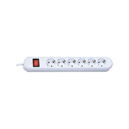 Bachmann SMART Regleta de 6 enchufes, Blanco, 5m