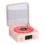 Basics Altavoz Bluetooth Tocadiscos con Reloj, Ruido Blanco y Luz RGB, 14x15x7 cm