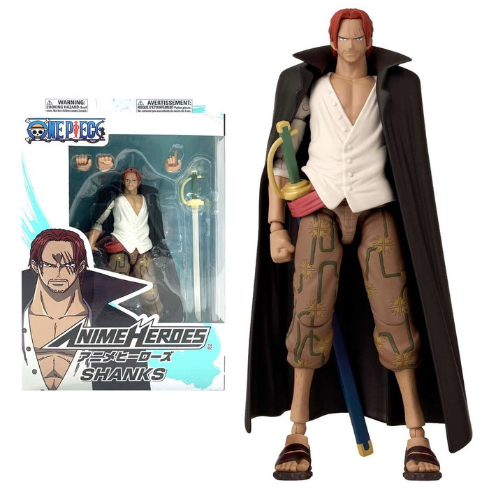 Bandai Anime Heroes One Piece Figura Shanks 17 cm