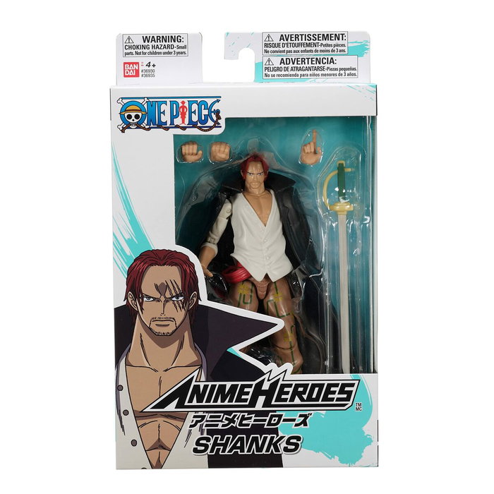 Bandai Anime Heroes One Piece Figura Shanks 17 cm