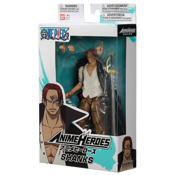 Bandai Anime Heroes One Piece Figura Shanks 17 cm