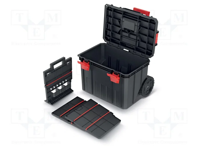 KISTENBERG MODULAR SOLUTION 40 Cajón para herramientas con ruedas, negro
