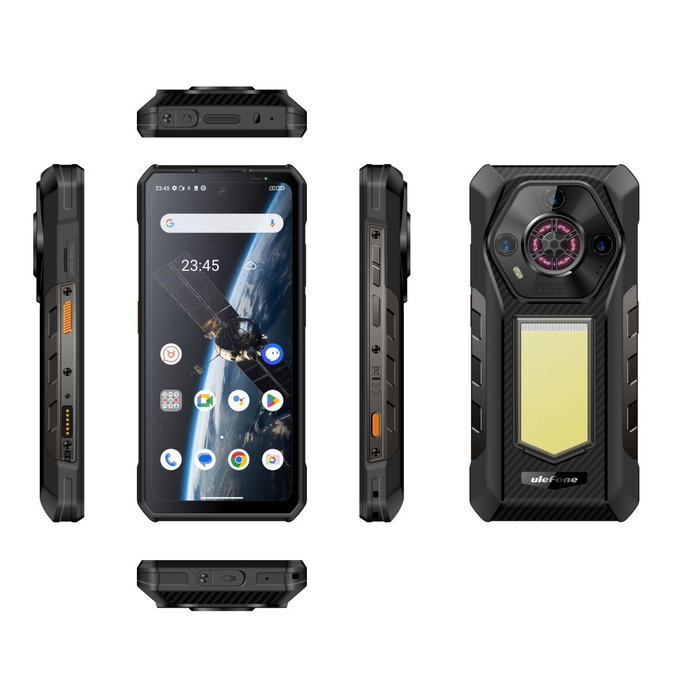 Ulefone ULEAR30B Armor 30 Smartphone 12GB RAM 512GB Almacenamiento 6.95" Android 15 Helio G100 Negro