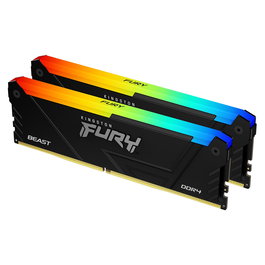Kingston FURY Beast RGB 32GB (2x16GB) Kit de Memoria RAM DDR4 3200MHz CL16 DIMM 288-pin - KF432C16BBAK2/32