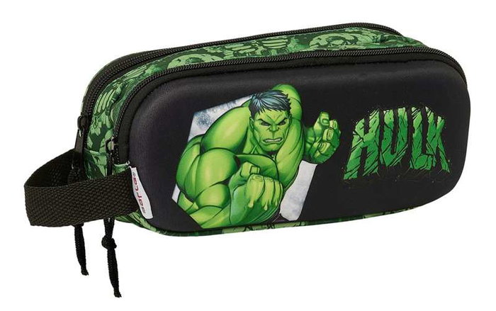 Safta Portatodo Doble 3D Hulk 21x8x6 cm