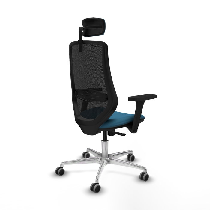 PIQUERAS Y CRESPO Silla de oficina Mardos con Mecanismo Sincro, Verde petróleo y Negro PIQUERAS Y CRESPO Silla de oficina Mardos con Mecanismo Sincro, Verde petróleo y Negro