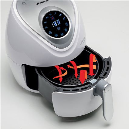 Ariete Freidora de Aire 4616/03 Blanca con Pantalla LCD Táctil, Cocina Saludable con Menos Grasa Ariete Freidora de Aire 4616/03 Blanca con Pantalla LCD Táctil, Cocina Saludable con Menos Grasa