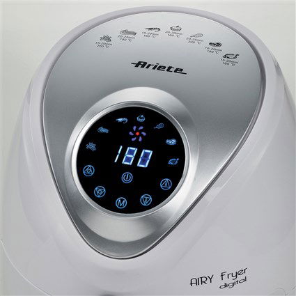 Ariete Freidora de Aire 4616/03 Blanca con Pantalla LCD Táctil, Cocina Saludable con Menos Grasa Ariete Freidora de Aire 4616/03 Blanca con Pantalla LCD Táctil, Cocina Saludable con Menos Grasa