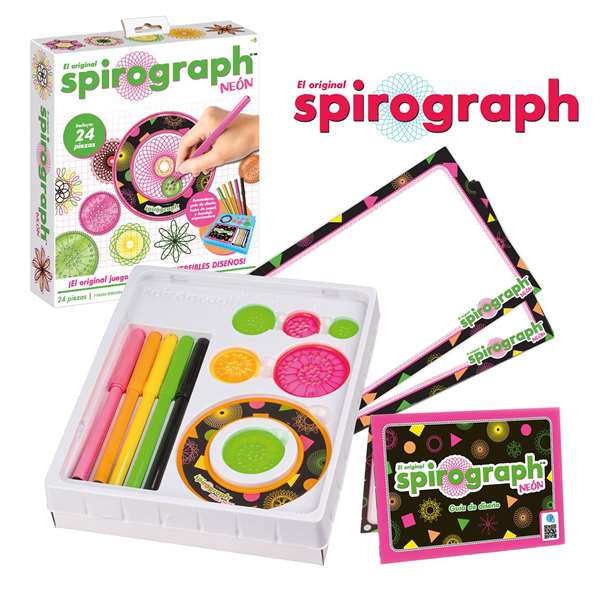 World Brands Spirograph Neon - Kit de Dibujo y Diseño para niños +8 años World Brands Spirograph Neon - Kit de Dibujo y Diseño para niños +8 años