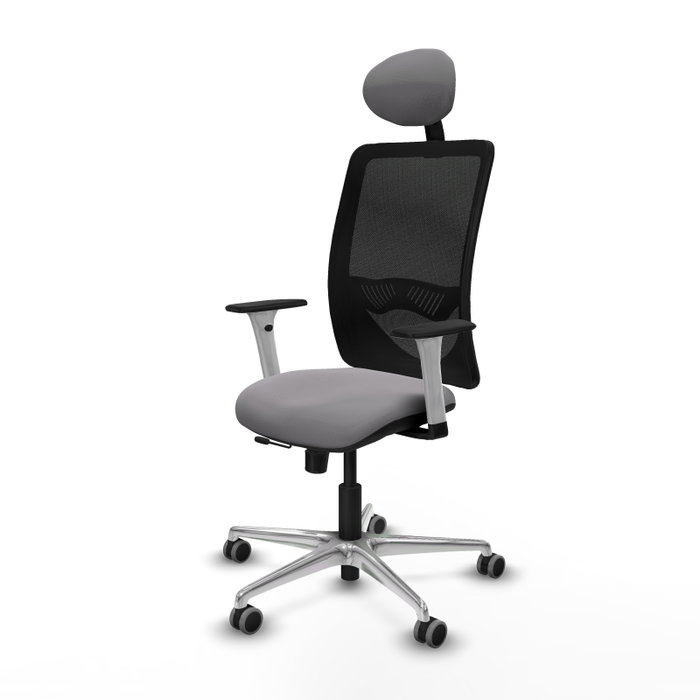 PIQUERAS Y CRESPO Silla de oficina Zulema Gris y Negro PIQUERAS Y CRESPO Silla de oficina Zulema Gris y Negro