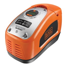 Black+Decker Inflador de aire de doble alimentación 230 V CA y 12 V CC con accesorios