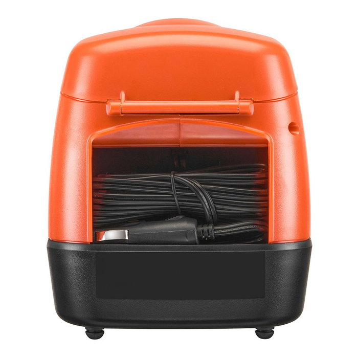 Black+Decker Inflador de aire 11,03 bar / 160 PSI Doble Alimentación 230V CA y 12V CC con 3 Adaptadores, Seleccionador Retroiluminado y Función de Autoapagado, Diseño Compacto