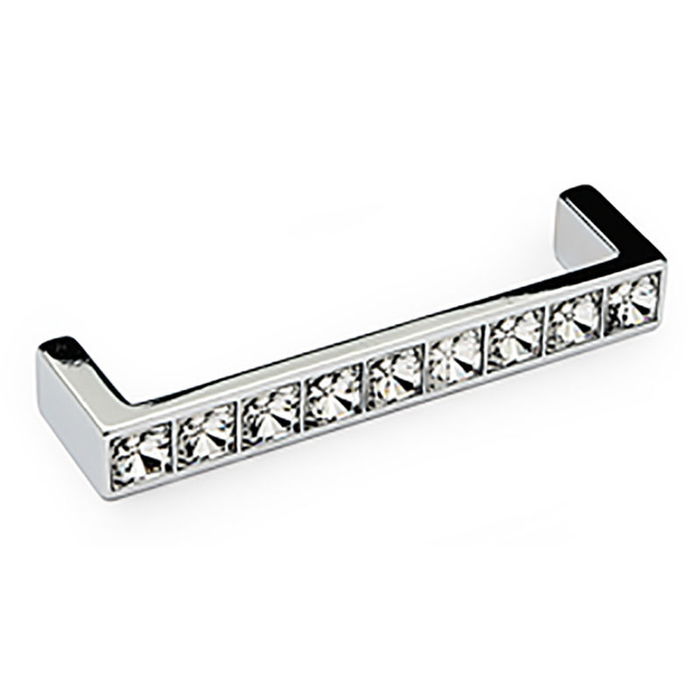 TIMPEKS Tirador Cristal de Bohemia Seria Mara - Elegir Acabado - Acabado Cromo