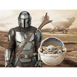 Prime 3d Puzle Lenticular 3D Mando y Grogu El Mandaloriano 500 Piezas