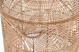 DKD Home Decor Cesta Tropical Marron Claro Ratan 45 x 57 x 45 cm Set de 2