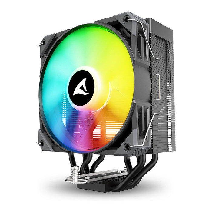 SHARKOON Refrigerador de aire para CPU A40 RGB 12 cm Negro TDP 220W PWM RGB