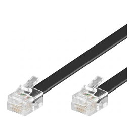 EFB Elektronik K2404SW.6 Cable telefónico modular negro 2 x RJ12 (6/6) 6 m