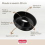 Zenker Molde Kouglof y molde savarin Negro Metalizado 25 y 28 cm
