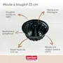 Zenker Molde Kouglof y Molde Savarin Negro Metalizado, 25 y 28 cm ZEN1701993927740