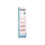 Berilo Estantería Escalera 4 Estantes Bambú Blanco