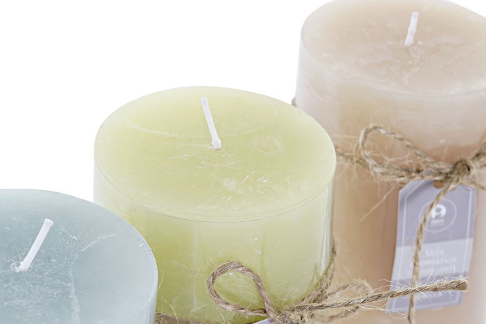 DKD Home Decor Vela Basicos Marron 12 Unidades 6.5 x 15 x 6.5 cm